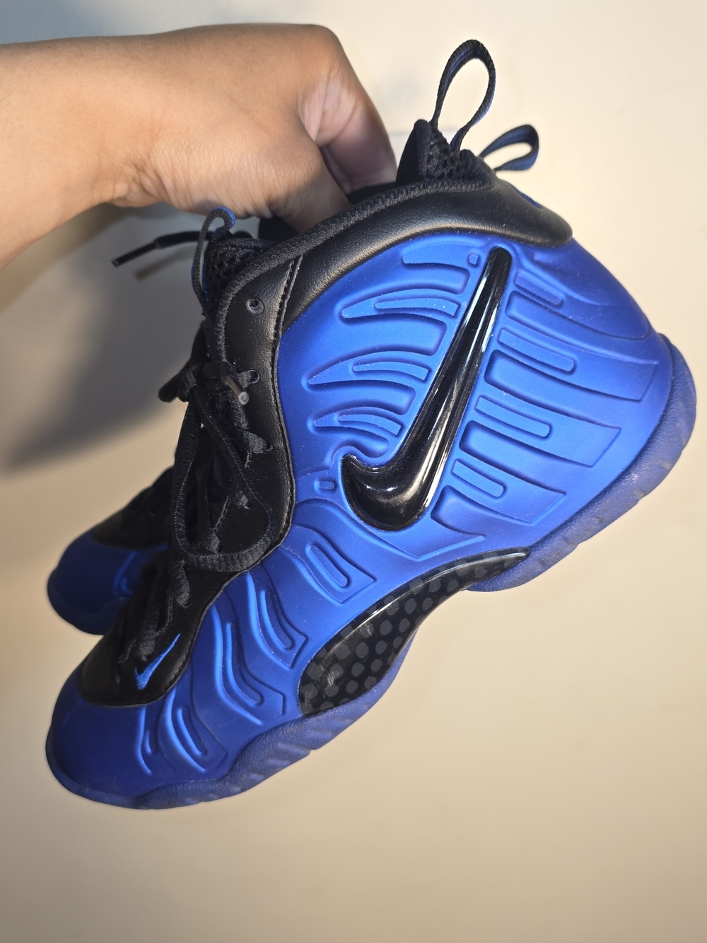 ☆Nike Foamposite Pro Blue and Black Basketball Shoes☆ - Picture 4 of 6
